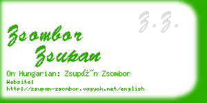 zsombor zsupan business card